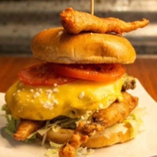 Lizard-Style Burger.